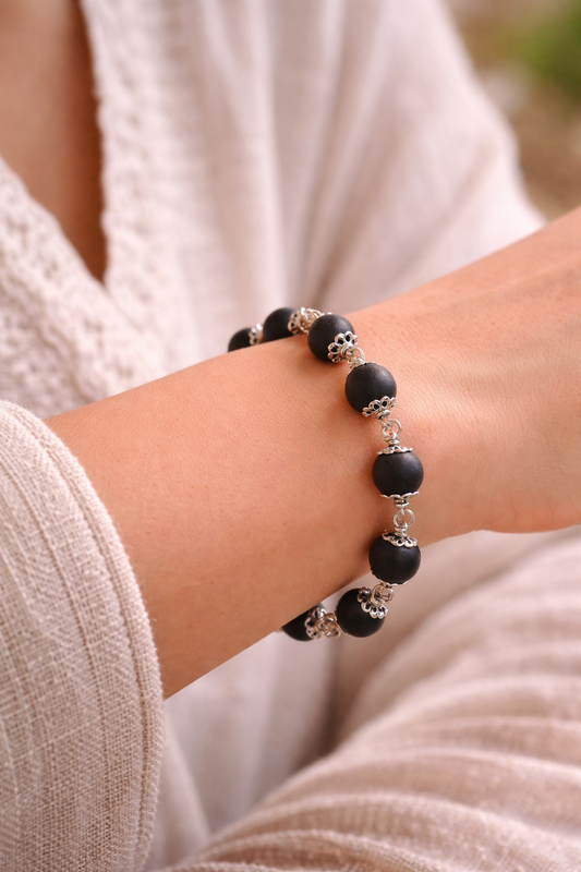 Karungali Silver Protection Bracelet