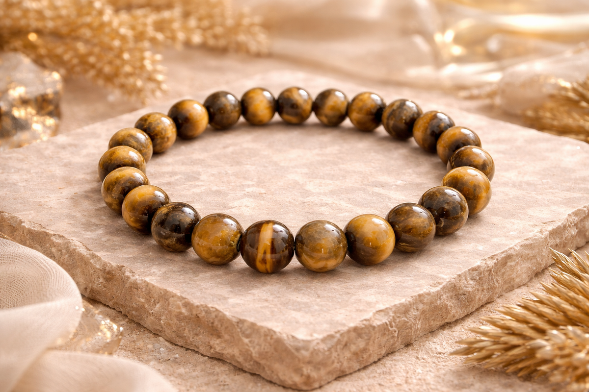 Tiger Eye Courage & Protection Bracelet (8mm)