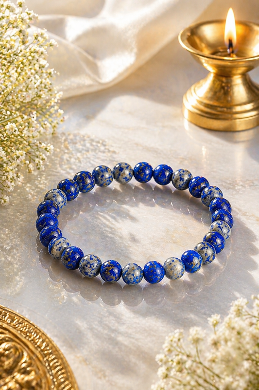 Lapis Lazuli Wisdom & Truth Bracelet (8mm)