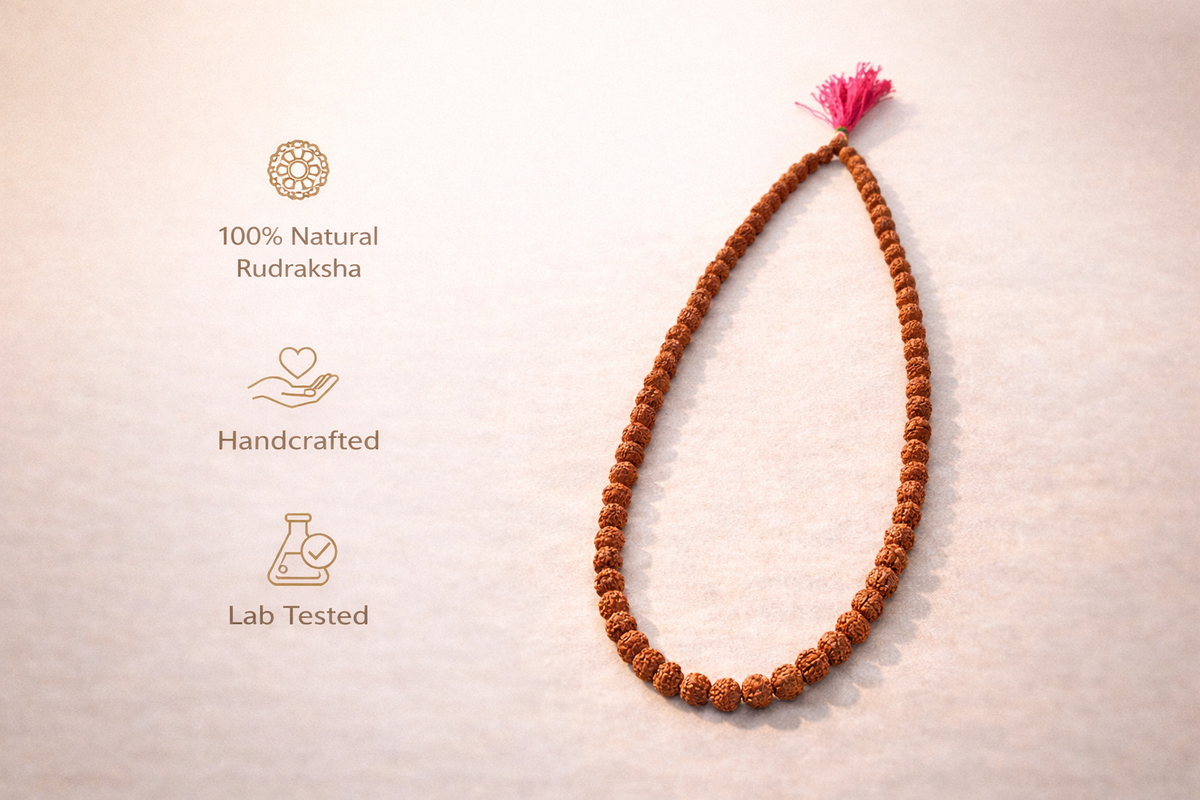 Rudraksha 108 Beads Meditation Mala