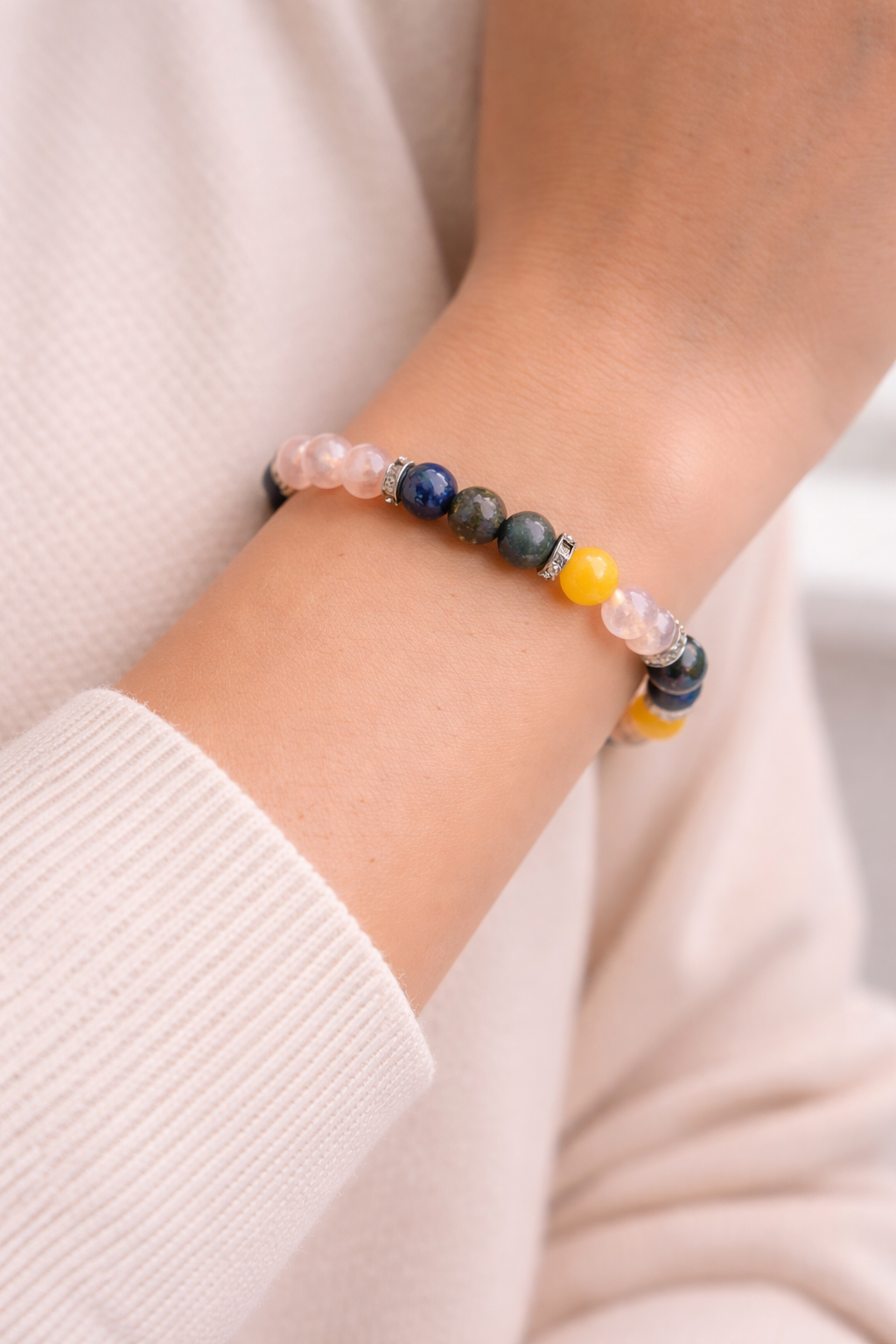 Cancer Love & Emotional Healing Bracelet (8mm)