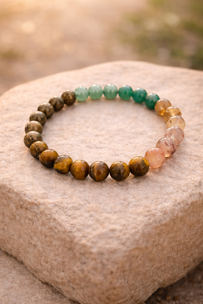 Money Magnet Multi-Stone Bracelet (8mm)