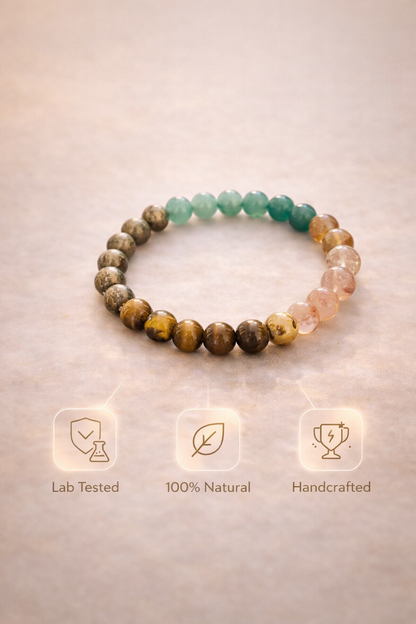Money Magnet Multi-Stone Bracelet (8mm)