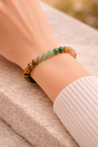 Money Magnet Multi-Stone Bracelet (8mm)