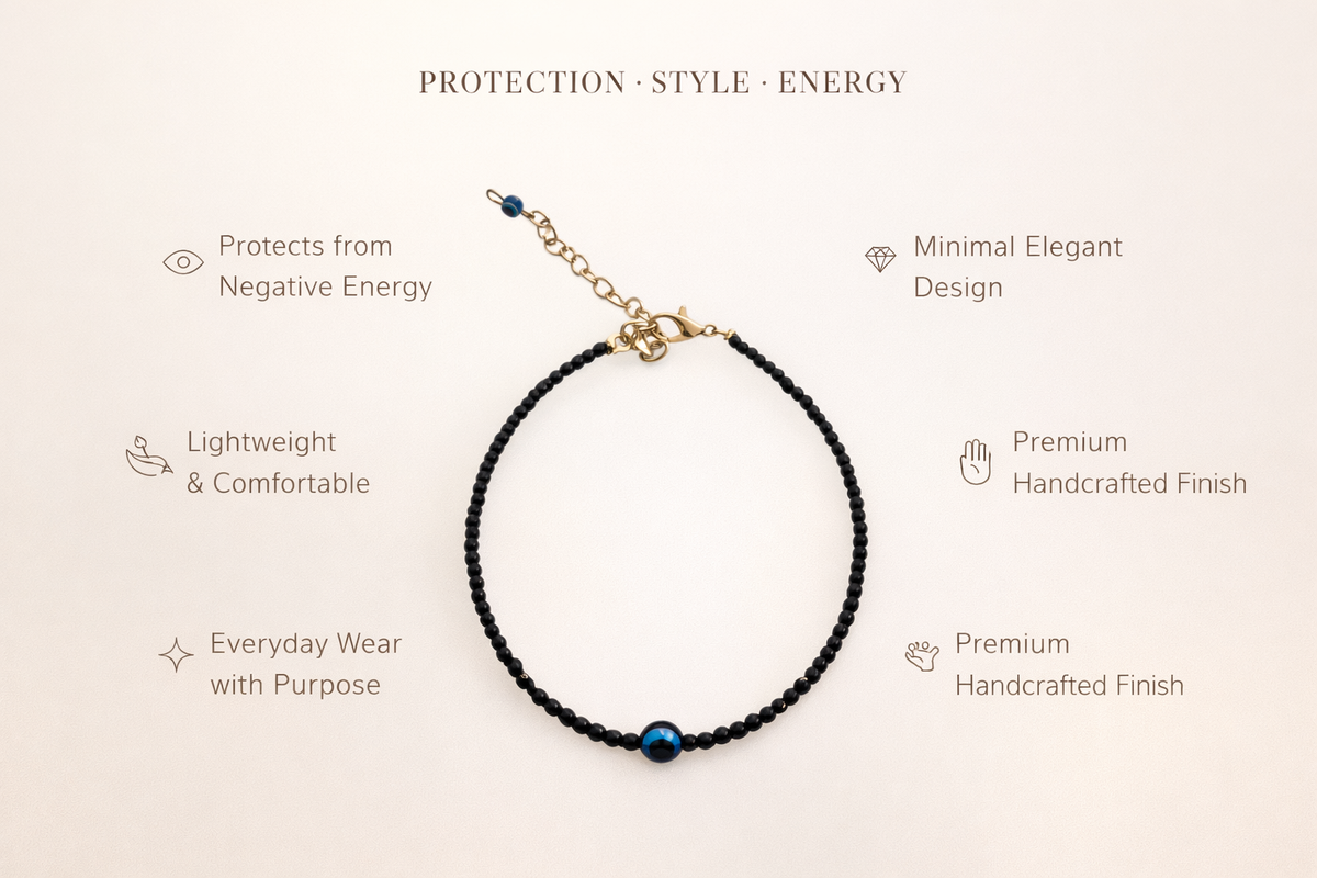 Evil Eye Protection Charm Anklet