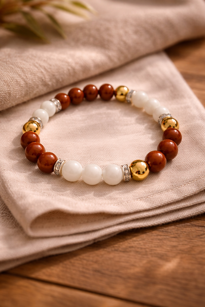 Antrya Gemini Zodiac Bracelet (Mithun Rashi) – 8mm