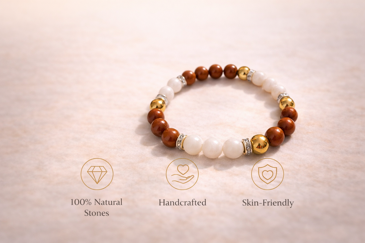 Antrya Gemini Zodiac Bracelet (Mithun Rashi) – 8mm