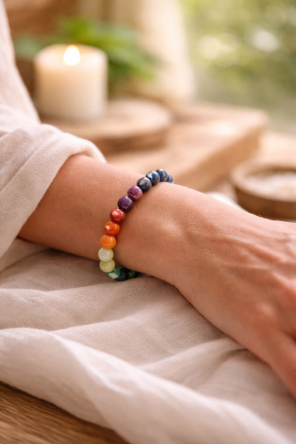 7 Chakra Energy Balance Bracelet (8mm)