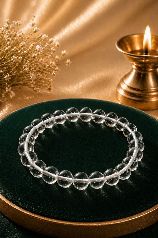 Clear Quartz Energy Amplifier Bracelet (8mm)