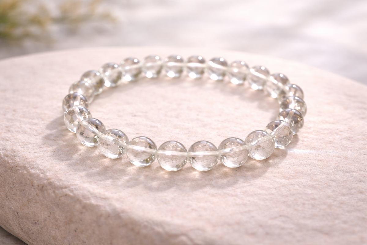 Clear Quartz Energy Amplifier Bracelet (8mm)