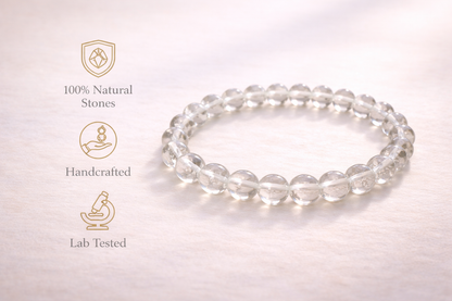 Clear Quartz Energy Amplifier Bracelet (8mm)