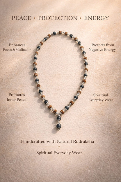 Rudraksha Karungali Divine Protection Mala