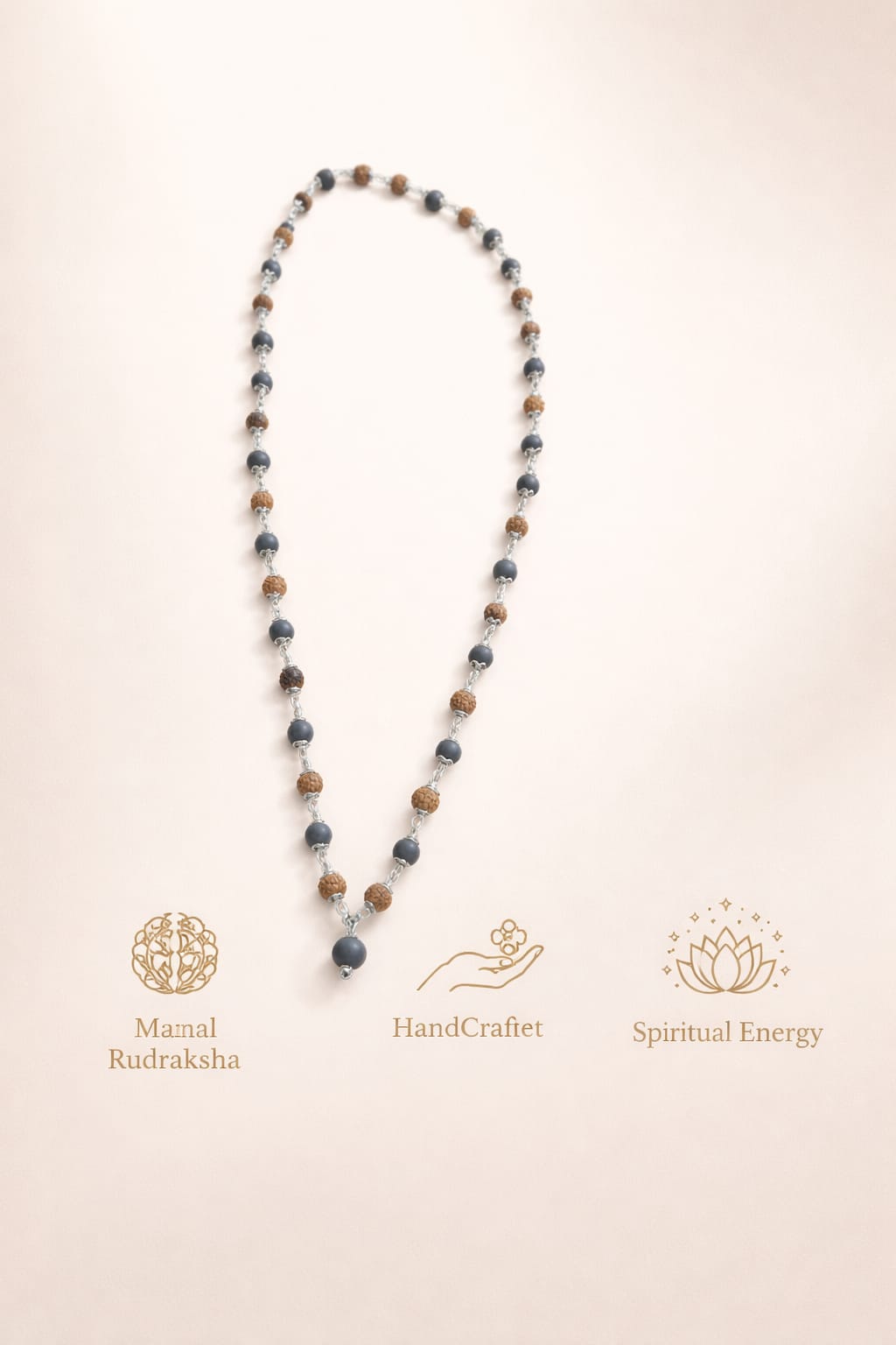 Rudraksha Karungali Divine Protection Mala