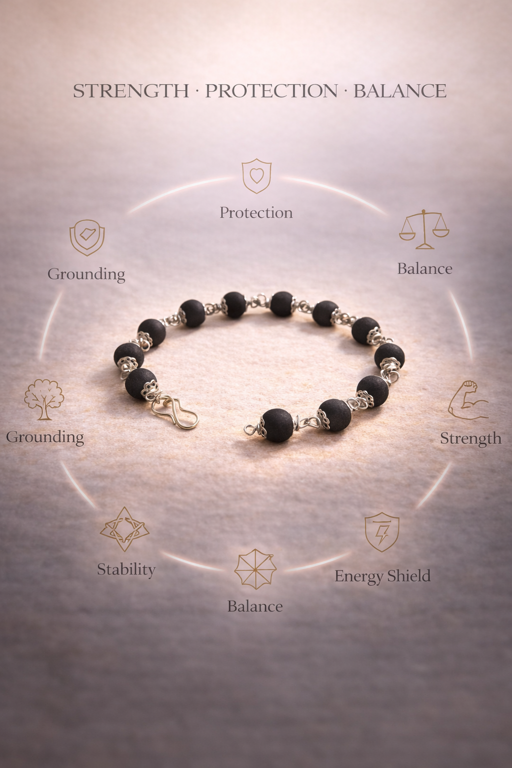 Karungali Silver Protection Bracelet