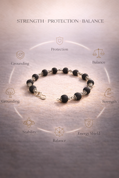 Karungali Silver Protection Bracelet