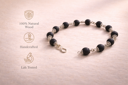 Karungali Silver Protection Bracelet