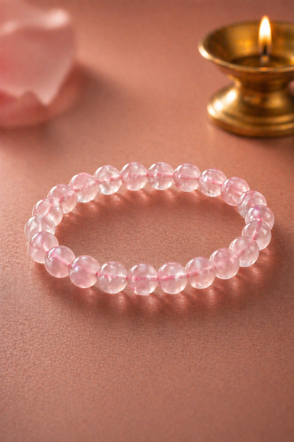 Rose Quartz Love Attraction Bracelet (8mm)