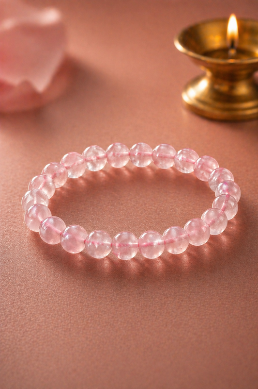 Rose Quartz Love Attraction Bracelet (8mm)