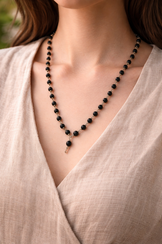 Karungali Silver Cap Energy Protection Mala