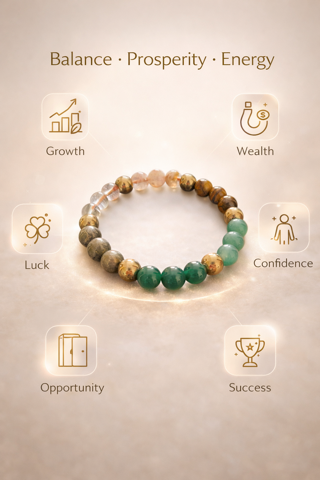 Dhan Yog Wealth Attraction Bracelet (8mm)