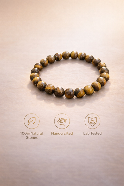 Tiger Eye Courage & Protection Bracelet (8mm)