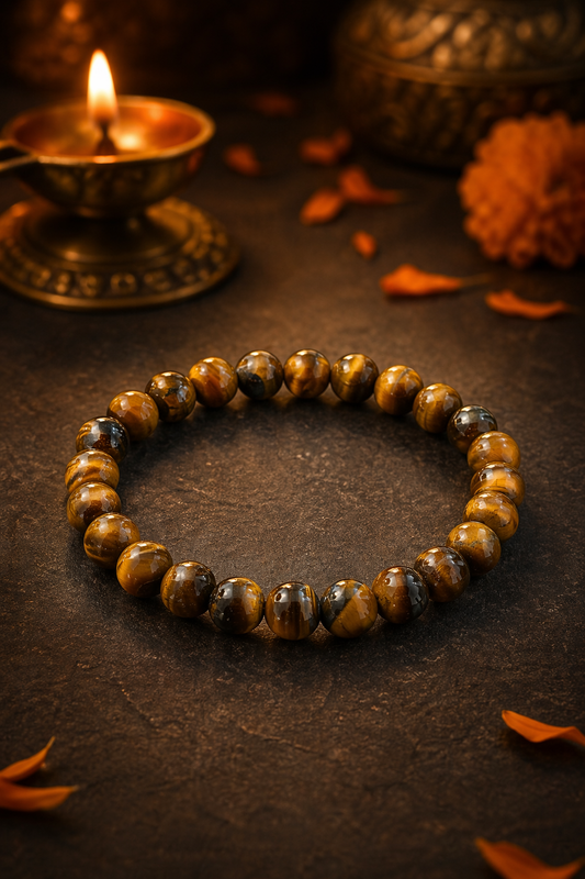 Tiger Eye Courage & Protection Bracelet (8mm)