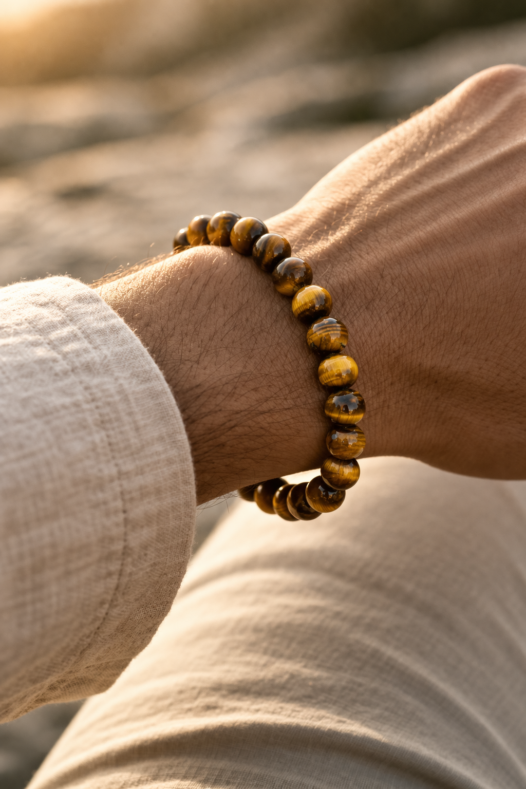 Tiger Eye Courage & Protection Bracelet (8mm)